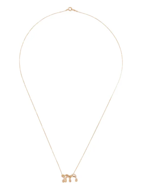 Charlotte Chesnais 18K yellow gold Letter M diamond necklace Gold FJCO007DIAM