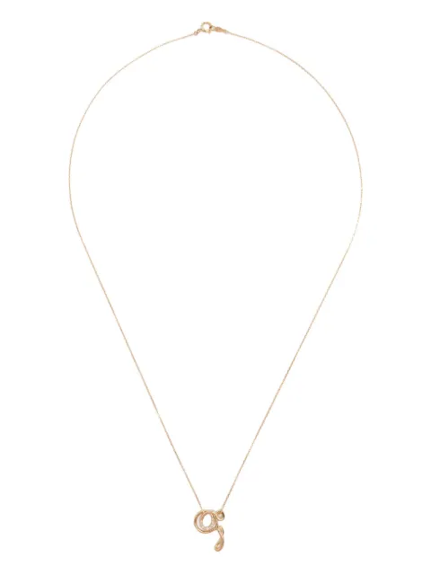 Charlotte Chesnais 18K yellow gold Letter Q diamond necklace Gold FJCO007DIAQ