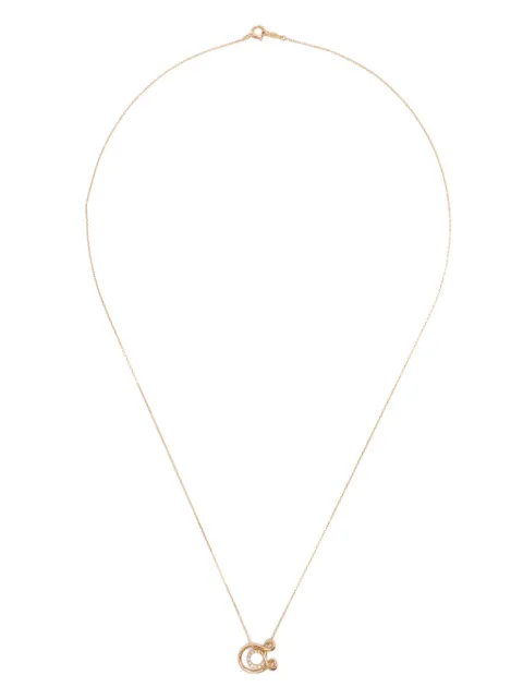 Charlotte Chesnais 18K yellow gold Letter A diamond necklace Gold FJCO007DIAA