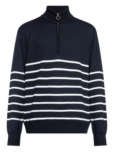 Paul & Shark half-zip striped wool sweater Blue 15311142