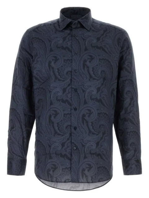 ETRO paisley-print cotton shirt Blue MRIB000199SA5M1