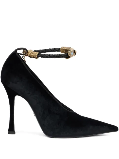 Roberto Cavalli embellished pointed-toe pumps Black VKS112VL002