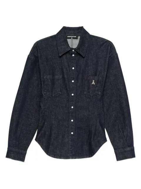 Patrizia Pepe balloon-sleeve denim shirt Blue 8C0795D113