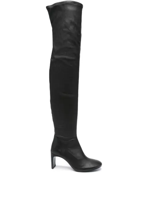 Patrizia Pepe 75mm nappa leather thigh-high boots Black 8Y0144L121