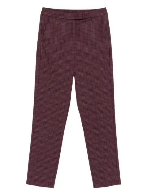 Patrizia Pepe checked trousers Purple 8P0545A621
