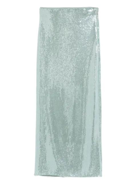 Patrizia Pepe sequin tulle midi skirt Blue 8G0491J326