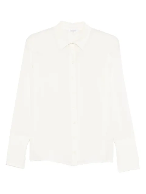 Patrizia Pepe long-sleeve silk shirt White 8C0703A156