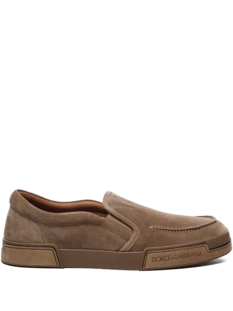 Dolce & Gabbana suede slip-on sneakers Brown A50732AT441
