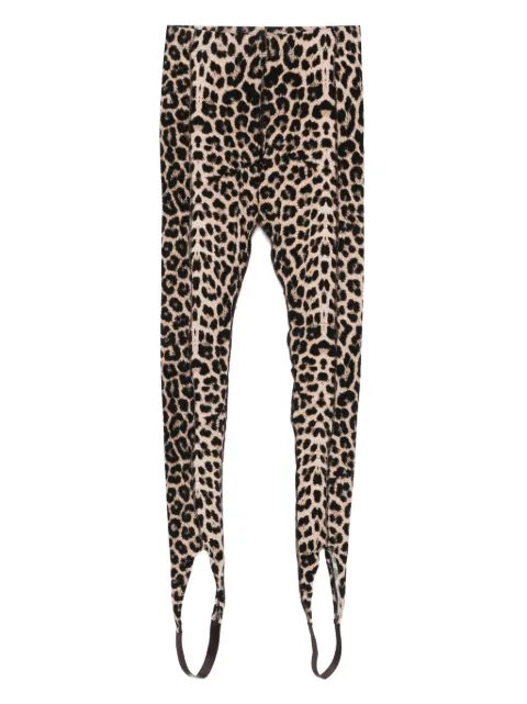 Baserange leopard-print leggings Brown PASLCIAU25
