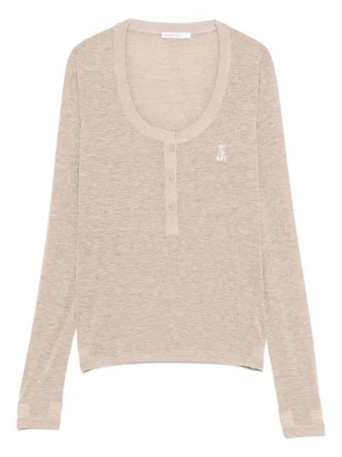 Patrizia Pepe logo-detail sweater Neutrals 8K0321K128