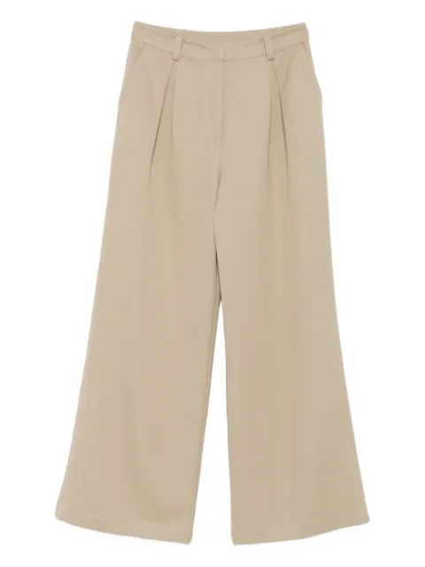 Patrizia Pepe pleated wide-leg trousers Neutrals 8P0726A623