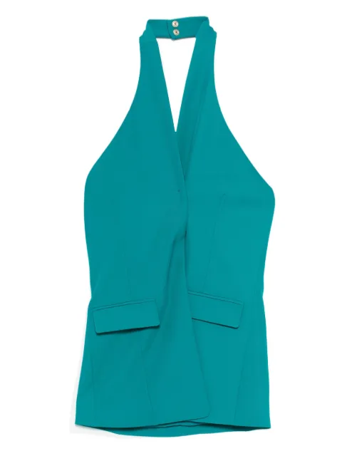 Patrizia Pepe halterneck crossover top Green 8C0804A454