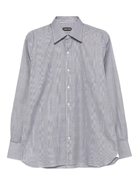 TOM FORD checked cotton shirt Black HSBC01CGP96