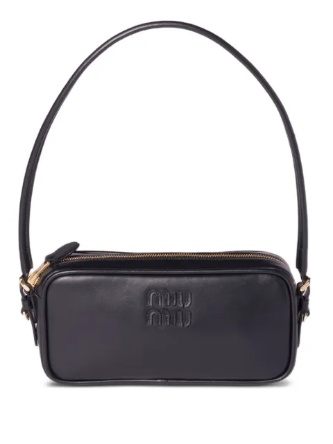 Miu Miu leather logo-detail mini bag Black 5NE024AF8W