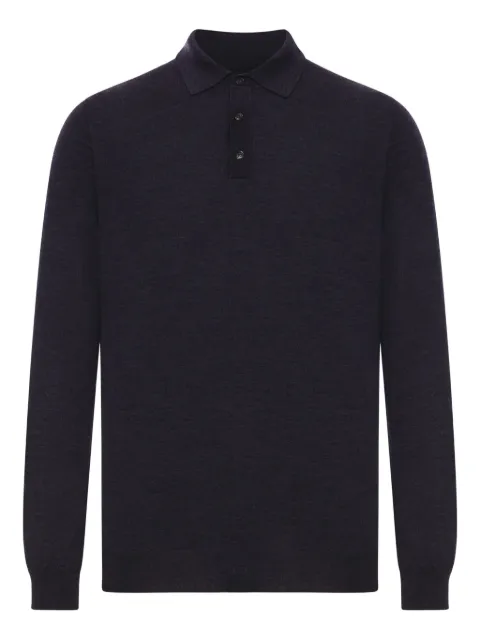 Zanone long-sleeve polo shirt Black 810232Z0290N0011