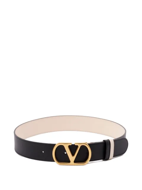 Valentino Garavani V-logo reversible belt Black WT0SQ4IYR