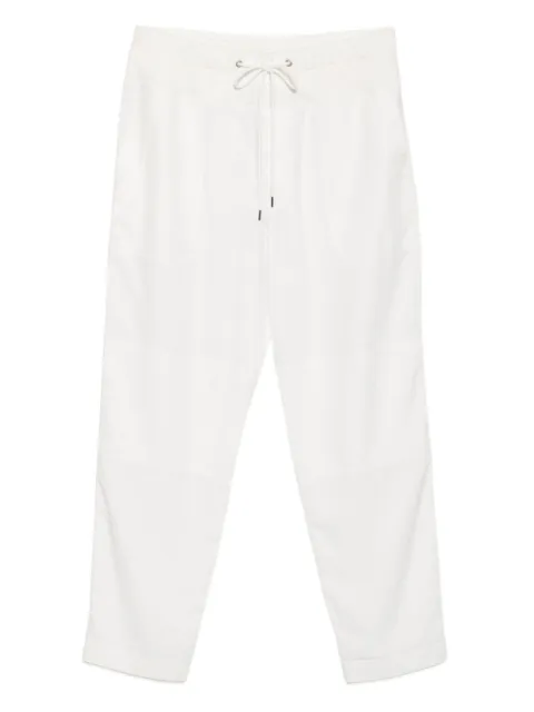 James Perse drawstring tapered trousers White WLMP1877