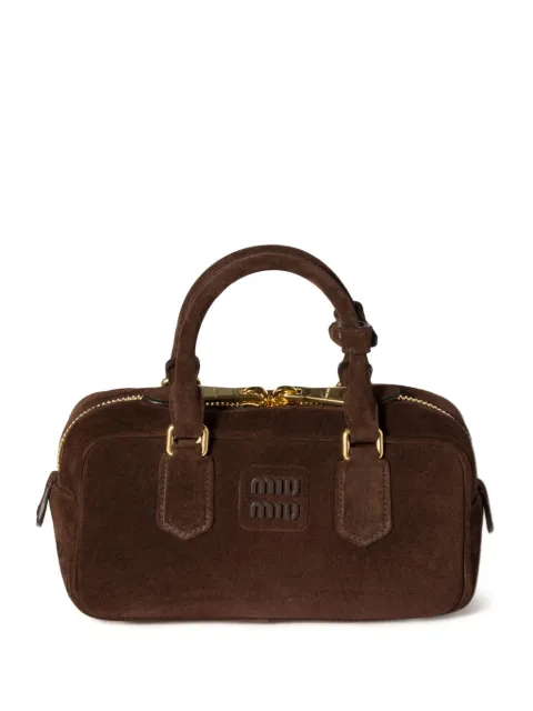 Miu Miu Arcadie padded tote bag Brown 5BB142VOON2CS4