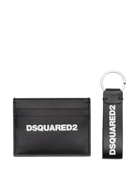 DSQUARED2 credit card holder and keyring gift box Black GBM000101504110