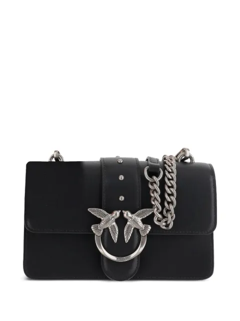 PINKO Love Bag One small crossbody bag in leather Black 105856A0F1
