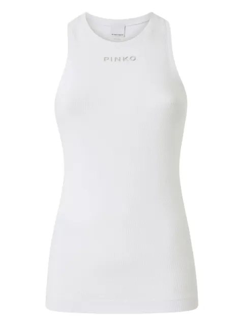 PINKO ribbed vest top White 100822A2RC