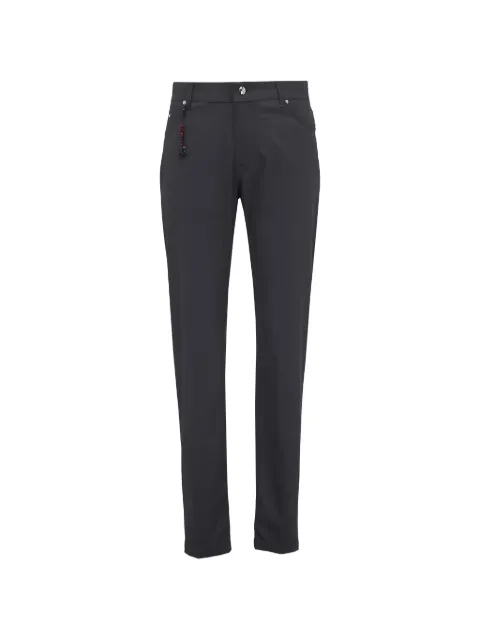 Marco Pescarolo logo-patch trousers Grey 524305DKGREY
