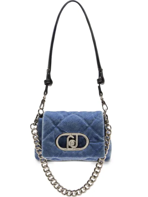 LIU JO small LaPuffy quilted shoulder bag Blue AF5269T9093