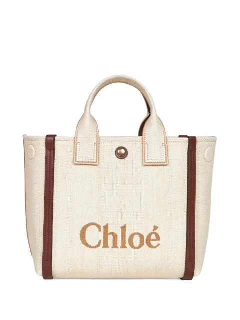 Chloé logo-embroidered carry tote bag CH25US911P19