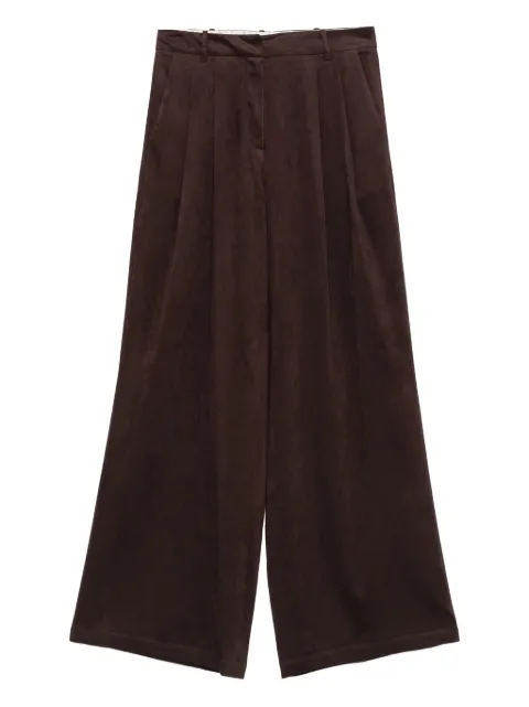 Alysi pleat-detailed trousers Brown 165130A5042