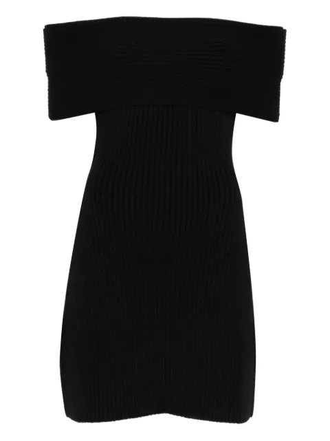 Givenchy off-shoulder ribbed dress Black BW22K24ZSM001