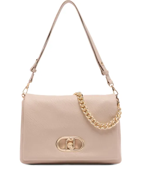 LIU JO large LaPuffy logo-plaque chain-strap shoulder bag Neutrals AF5147E0161