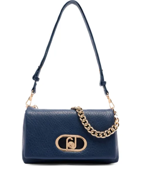 LIU JO medium LaPuffy logo-plaque chain-strap shoulder bag Blue AF5138E0161