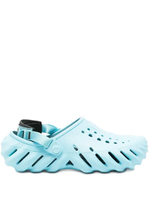 Crocs perforated-detail rubber clogs Blue 207937