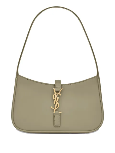 Saint Laurent mini Le 5 à 7 logo shoulder bag Green 7103182R20W
