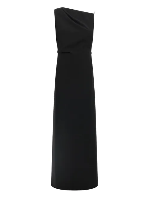 Max Mara draped one-shoulder dress Black 2521226024600