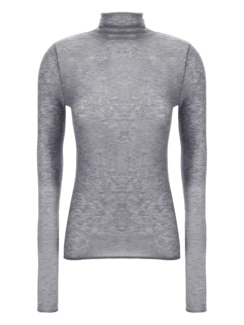 PINKO sequin-appliqué turtleneck sweater Grey 105821A2PM