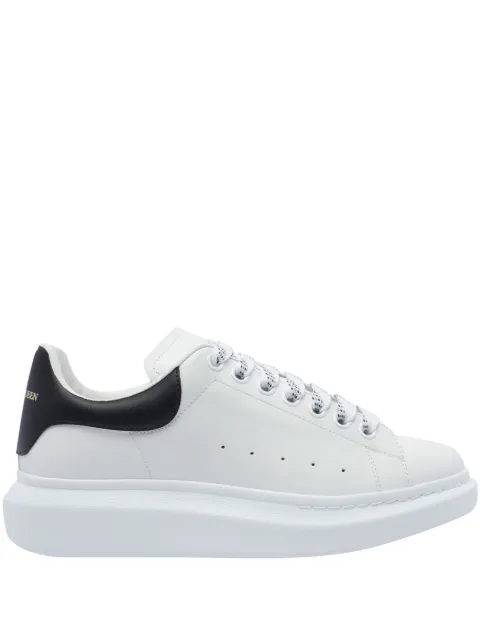 Alexander McQueen Oversized leather lace-up sneakers White 553680WIAIG