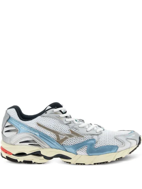 Mizuno Wave Ridder 10 mesh-panelled leather trainers White D1GA243115