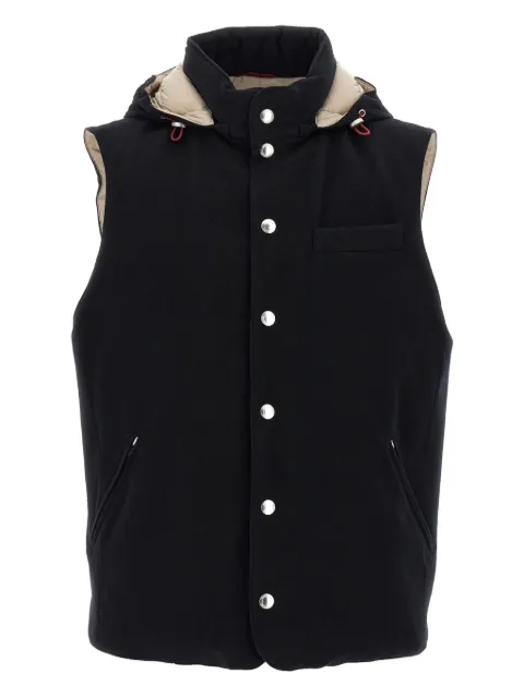 Brunello Cucinelli padded wool vest Black MM4701775CEP50