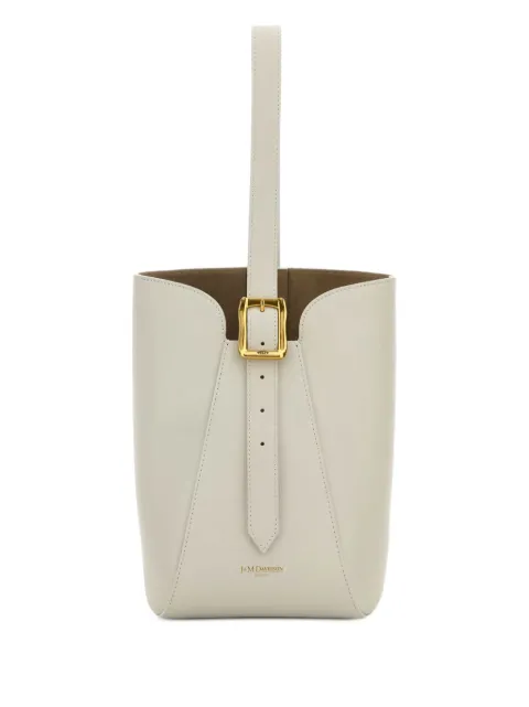 J&M Davidson nano Quiver buckle-fastening leather bucket bag Neutrals LMQB0XXSCXX