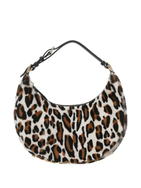 FENDI small Fendigraphy leopard-print shoulder bag White 8BR798AM2I