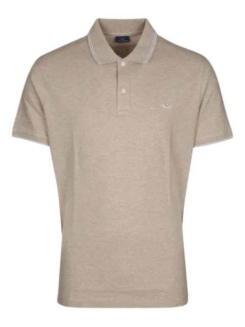 Paul & Shark tipped-collar polo shirt Neutrals 24411229