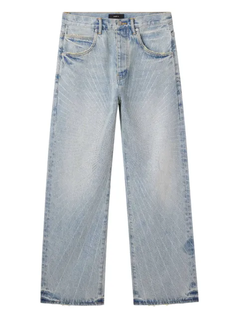 Purple Brand P018 crystal-embellished jeans Blue P018BVTN425