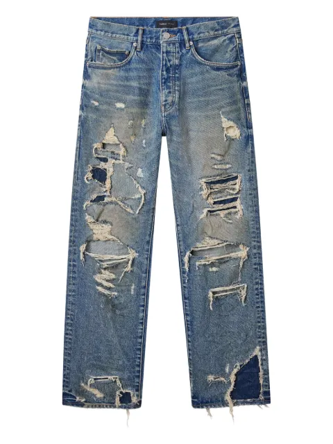 Purple Brand P011 Repair Blowout jeans Blue P011VTLG425