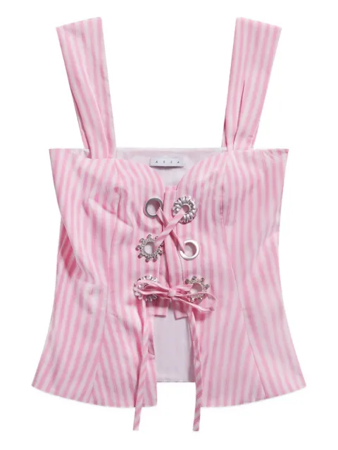 AREA striped corset top Pink PF25AWTP0090FA01