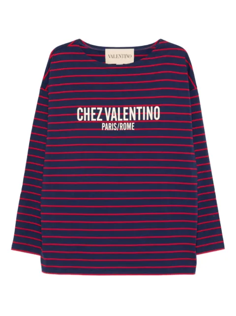 Valentino Garavani striped T-shirt Blue VMG16RAYJ