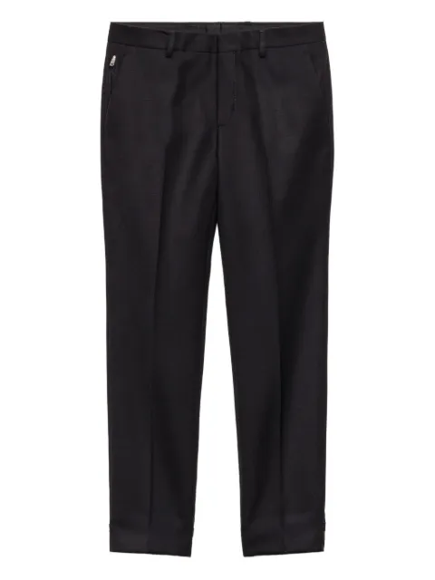 Prada triangle-logo wool trousers Black UP0375SOOO155E