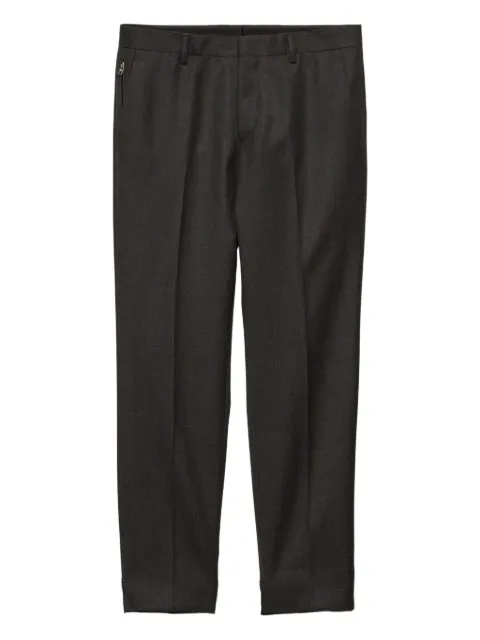 Prada pressed-crease wool trousers Grey UP0375SOOO15JX