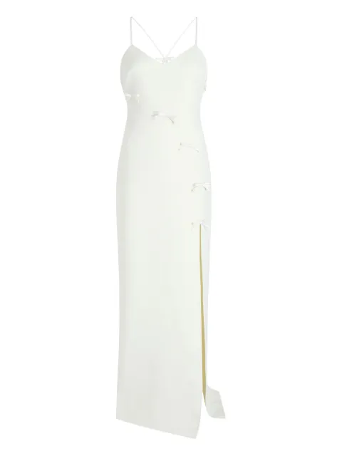 Cinq A Sept Elea bow-detail maxi dress Neutrals ZD30531062ZIVO