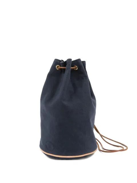 Hermès Pre-Owned 1990s Mimile-Marin drawstring bucket bag Blue 15016091